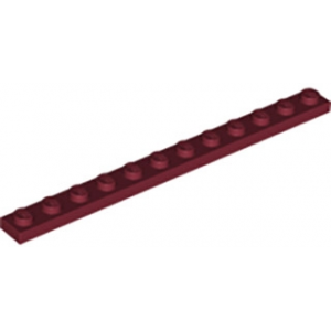 Plaat 1x12 Dark Red